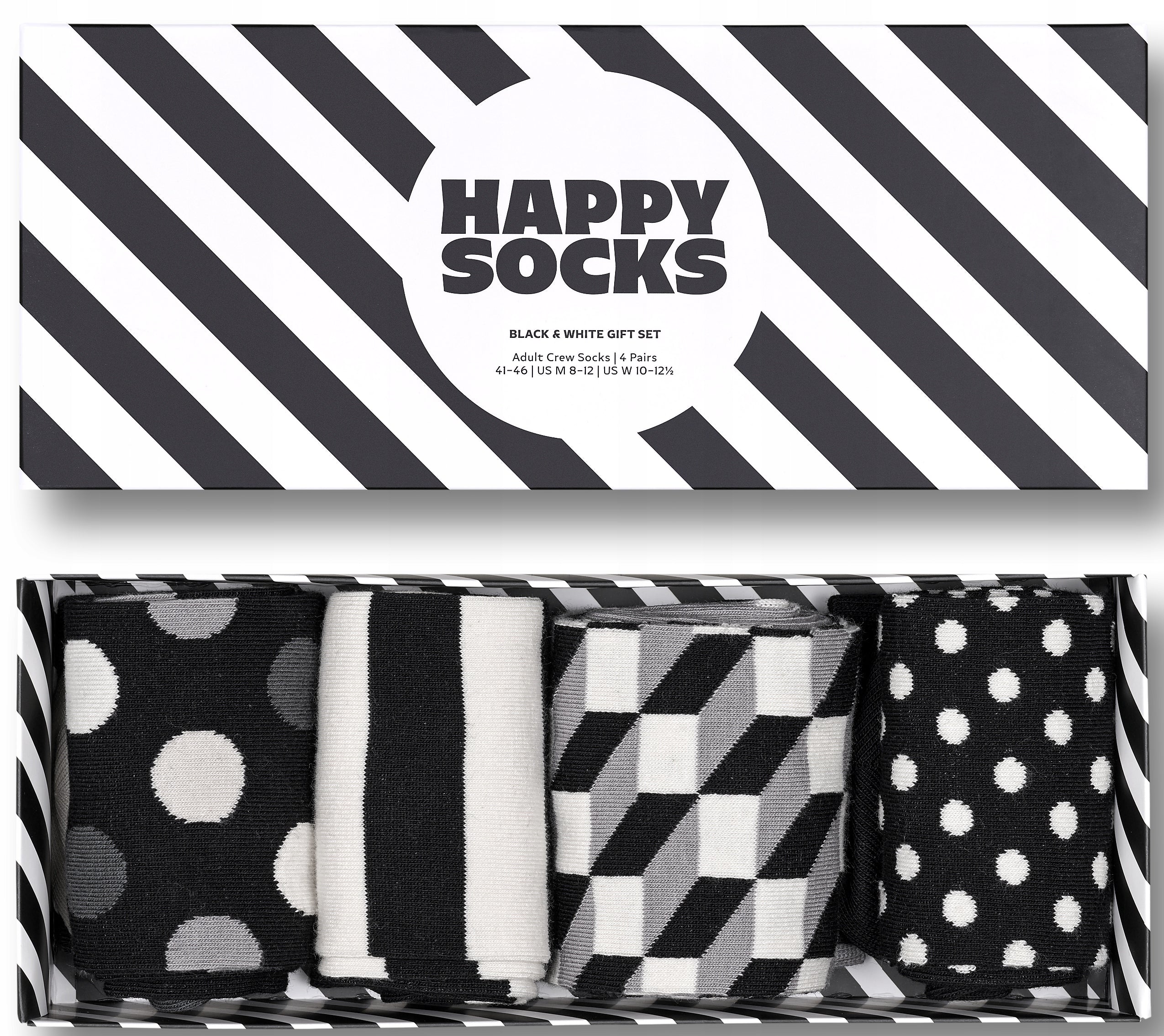 Kojinės vyrams Happy Socks, įvairių spalvų, 4 vnt