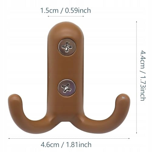ZINC ALLOY DOUBLE WALL HOOKS FOR BATHROOM BEDROOM 7 PCS Manufacturer code Bez marki