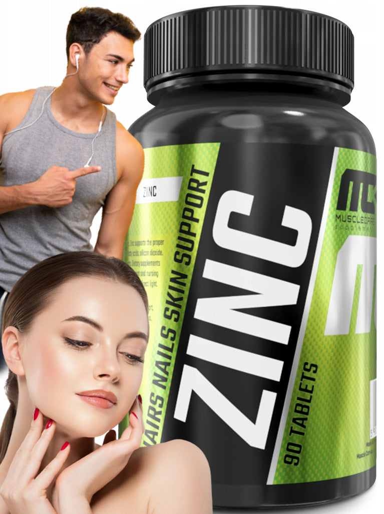 ZINC hair skin nails Muscle Care Zinc 90 tabs