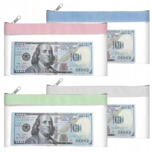ZIPPER COSMETIC BAG TRANSPARENT WATERPROOF TRAVEL ORGANIZER SET OF 4 Brand no brand