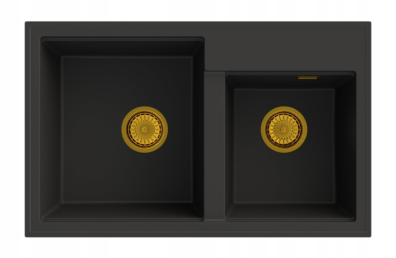 Granitspülenset Granitan Hektor, schwarz