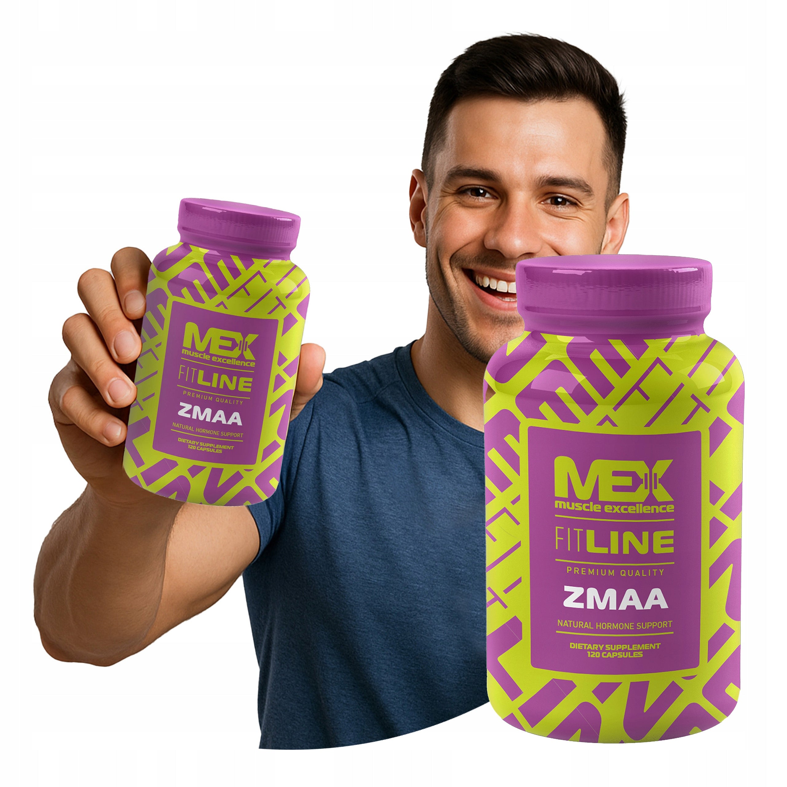 ZMA ZINC Magnesium B6 L-arginine L-lysine 120 capsules weight MEX NUTRITION USA