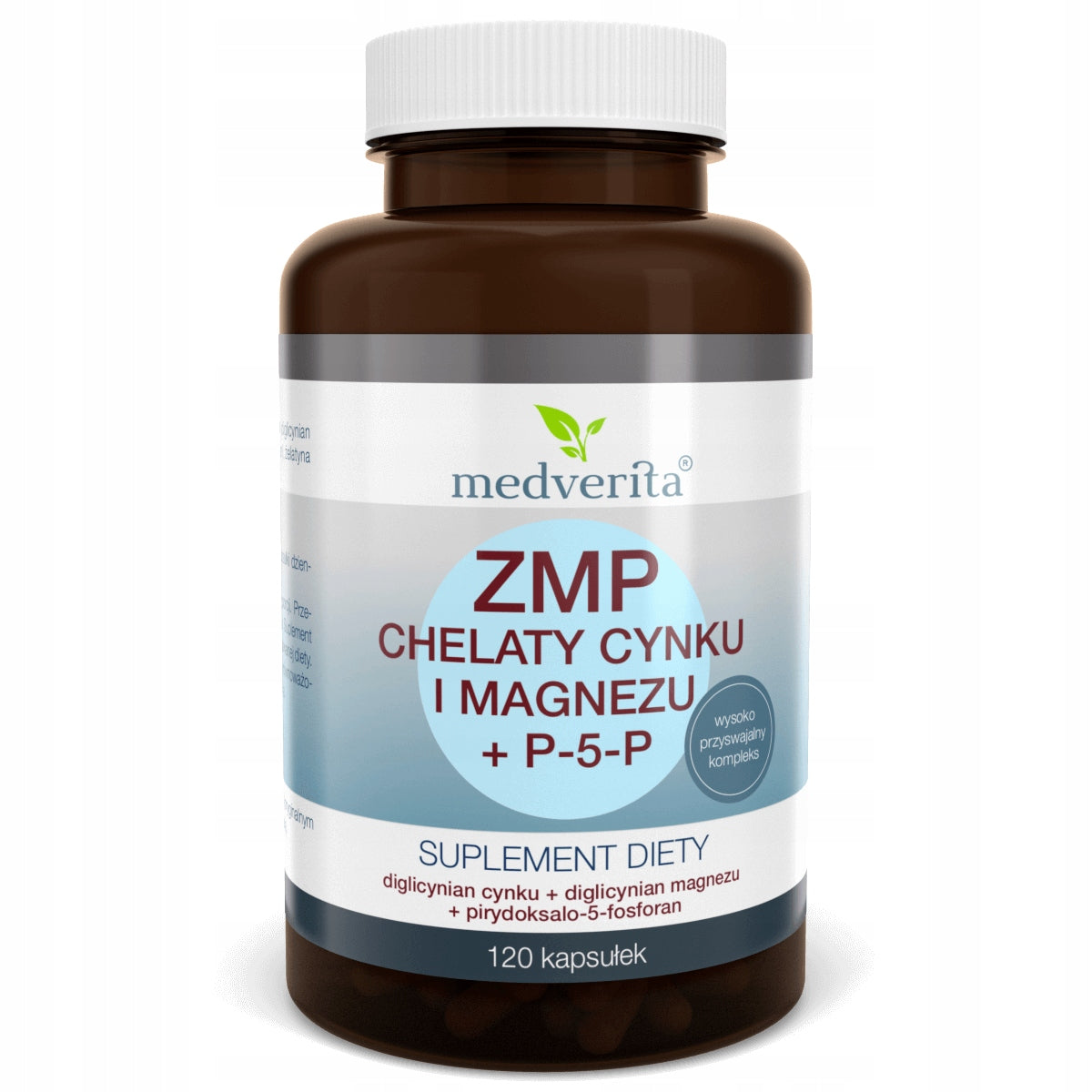 ZMP Magnesium and Zinc Chelates + P5P - 120 capsules Manufacturer code 5905669084765