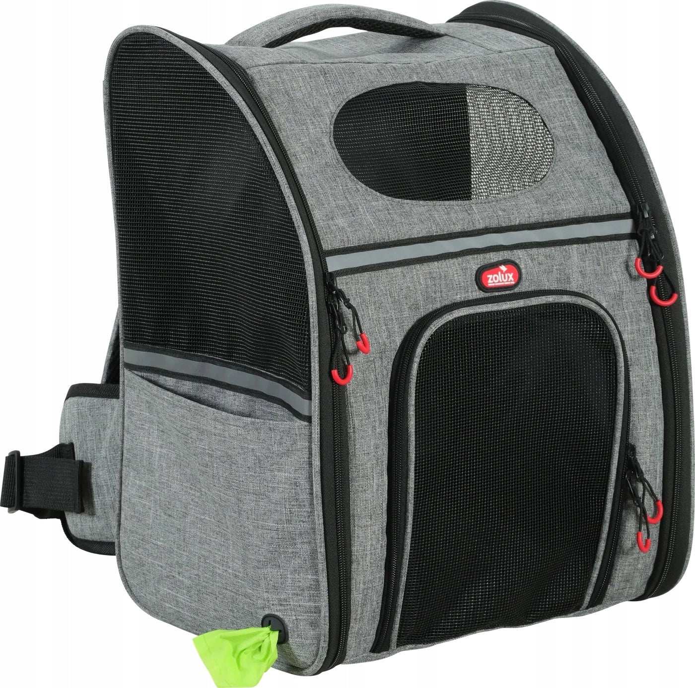 ZOLUX Backpack for transporting dog and cat NOMAD 32×25×42 cm Color gray