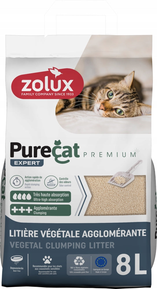 ZOLUX CAT LITTER PURECAT PREMIUM 8L