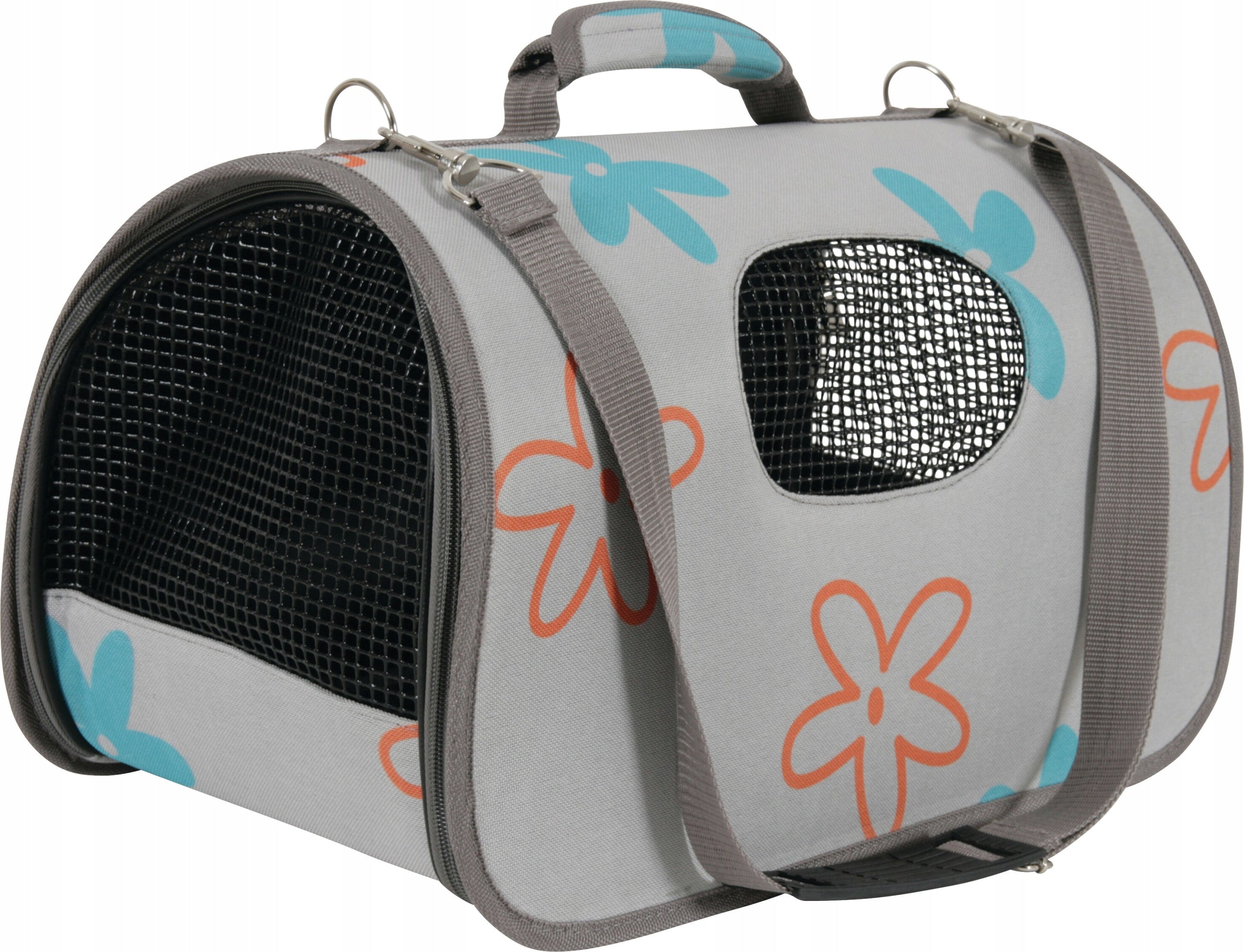 ZOLUX Cat Dog Carrying Bag Flower S small Grey
