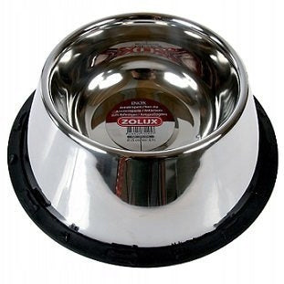 ZOLUX Stainless steel rubber spaniel bowl INOX 24cm 0,95l