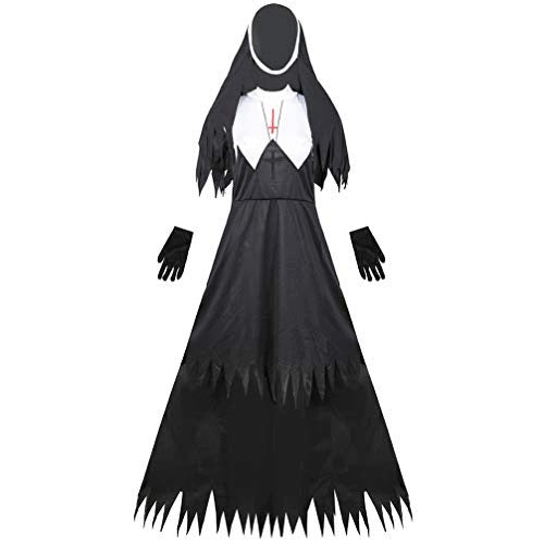 ZOMBIE NUN COSTUME HALLOWEEN SCARY GOTHIC DRESS FOR WOMEN Brand no brand