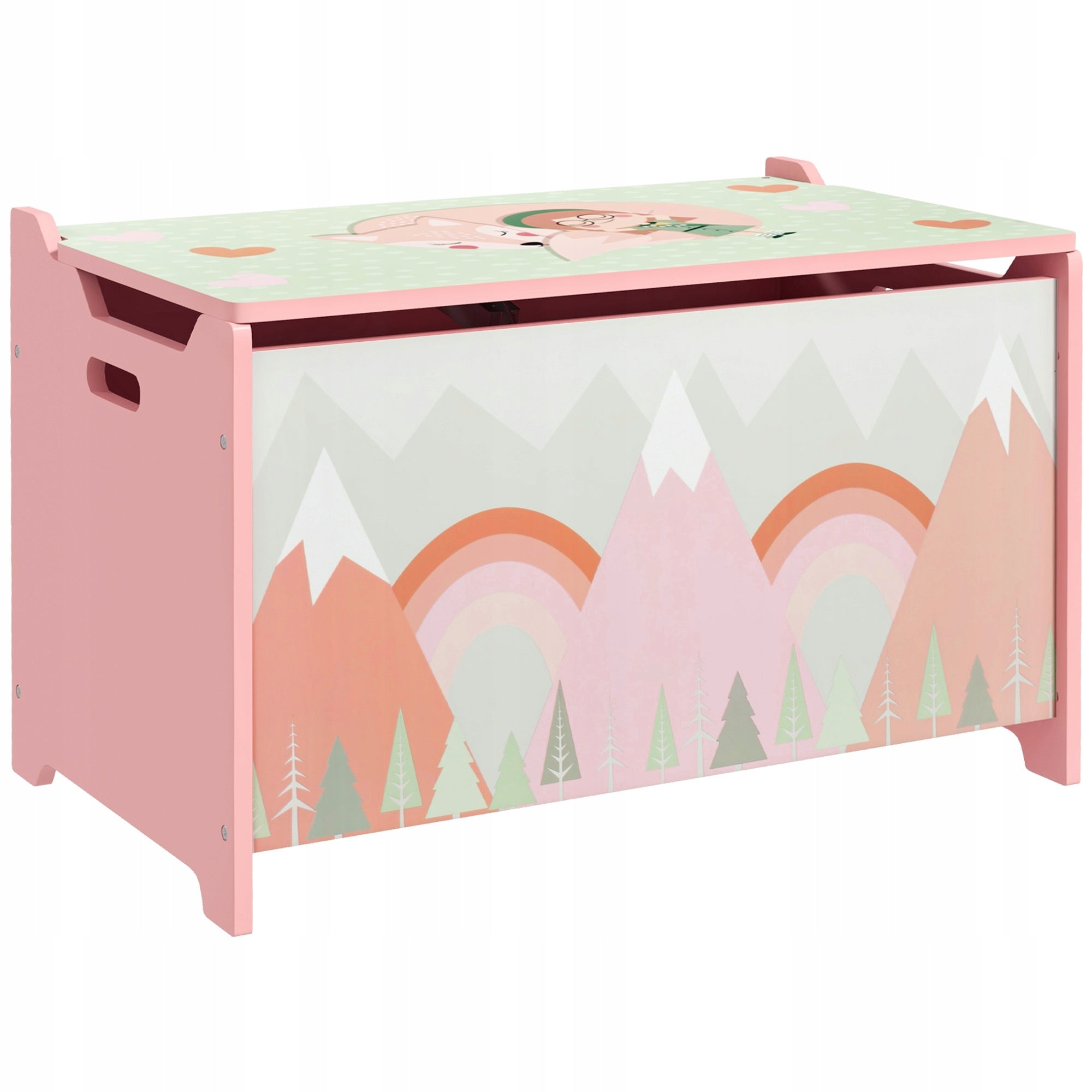 ZONEKIZ Children's bench with storage space, toy chest with