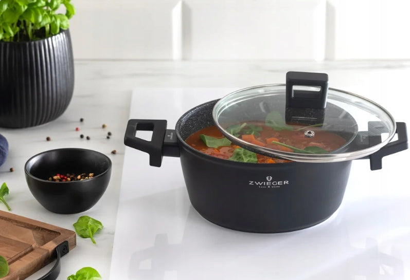 ZWIEGER FORTE POT SET WITH LIDS 8 EL / NON-STICK COATING Material aluminum