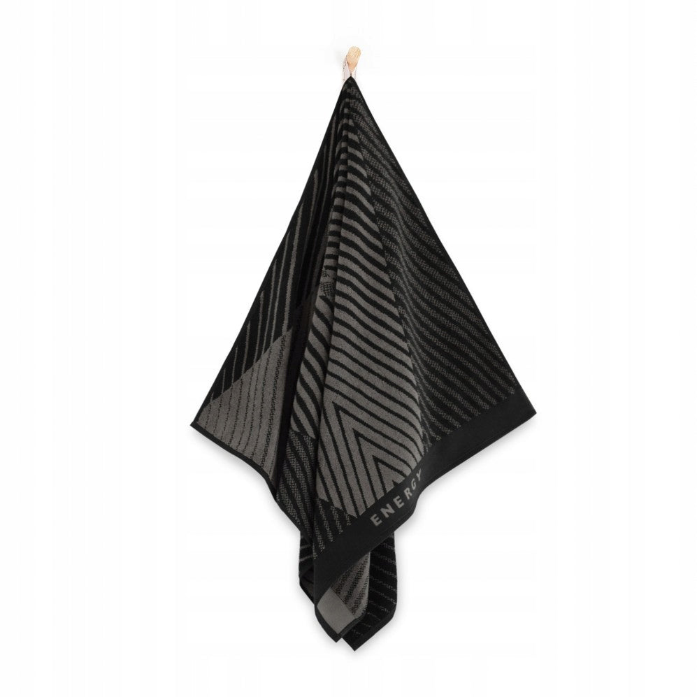 ZWOLTEX ENERGY AB multicolor sports gym towel 430g 50x90cm Color black