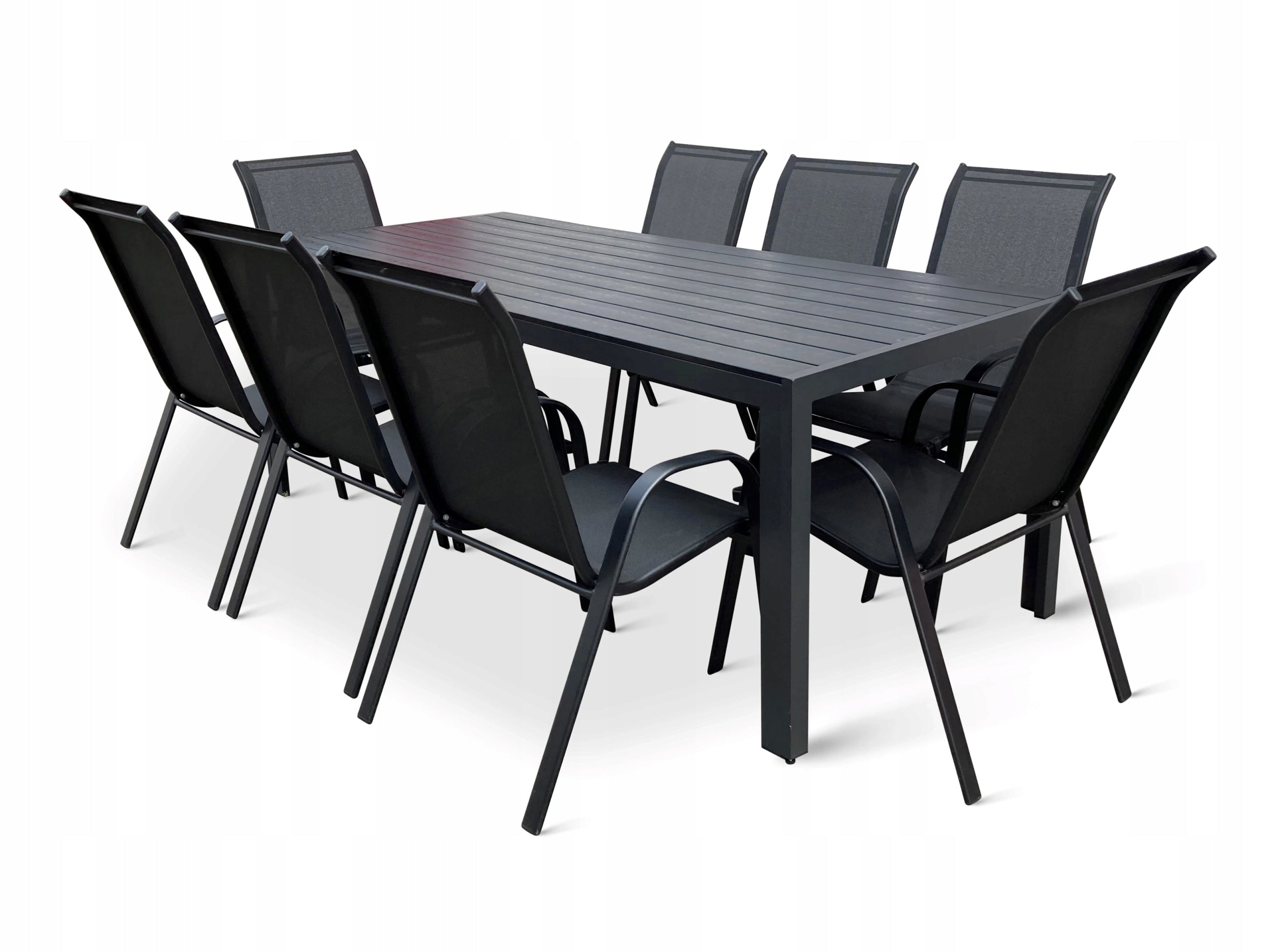 Zahradní jídelní set Viking XL 190cm + 8x kovová židle Ramada