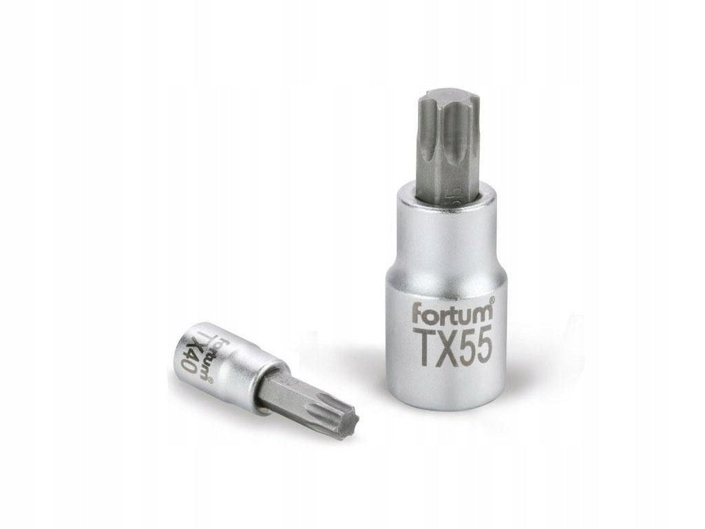 Zástrčná hlavice Fortum TORX, 1/4", TX 27, L 37mm, CrV / S2 Product weight with unit packaging 0.022 kg