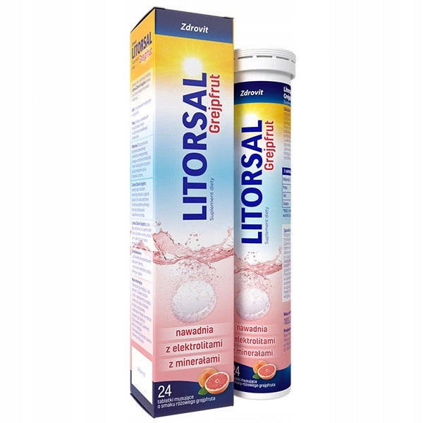 Zdrovit Litorsal Grapefruit, grapefruit flavour, 24 effervescent tablets