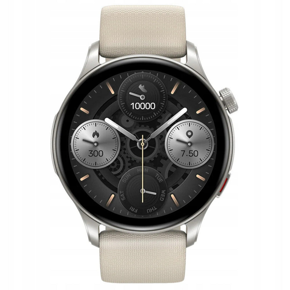 Zeblaze Men's Smartwatch Btalk 3 GPS 45 mm Cream Beige AMOLED SOS 25 Days Brand Zeblaze