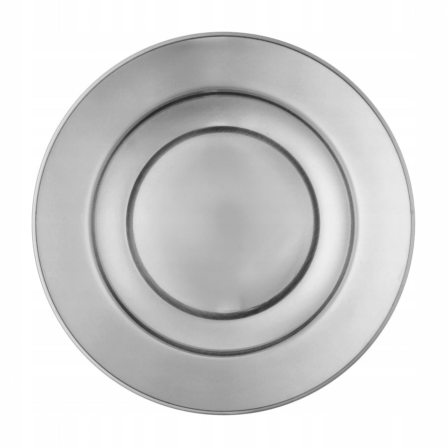 Zebra Thailand Deep Plate Stainless Steel Durable Camping Survival 23 cm Color silver