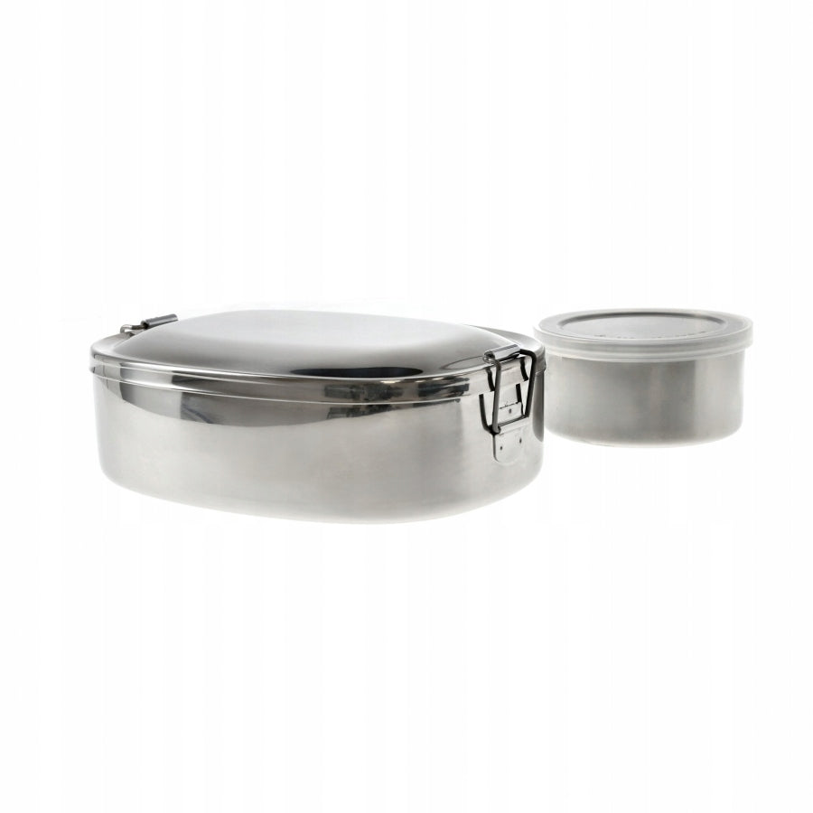Zebra Thailand Steel Travel Container Lunchbox Lockable 16 cm Color silver