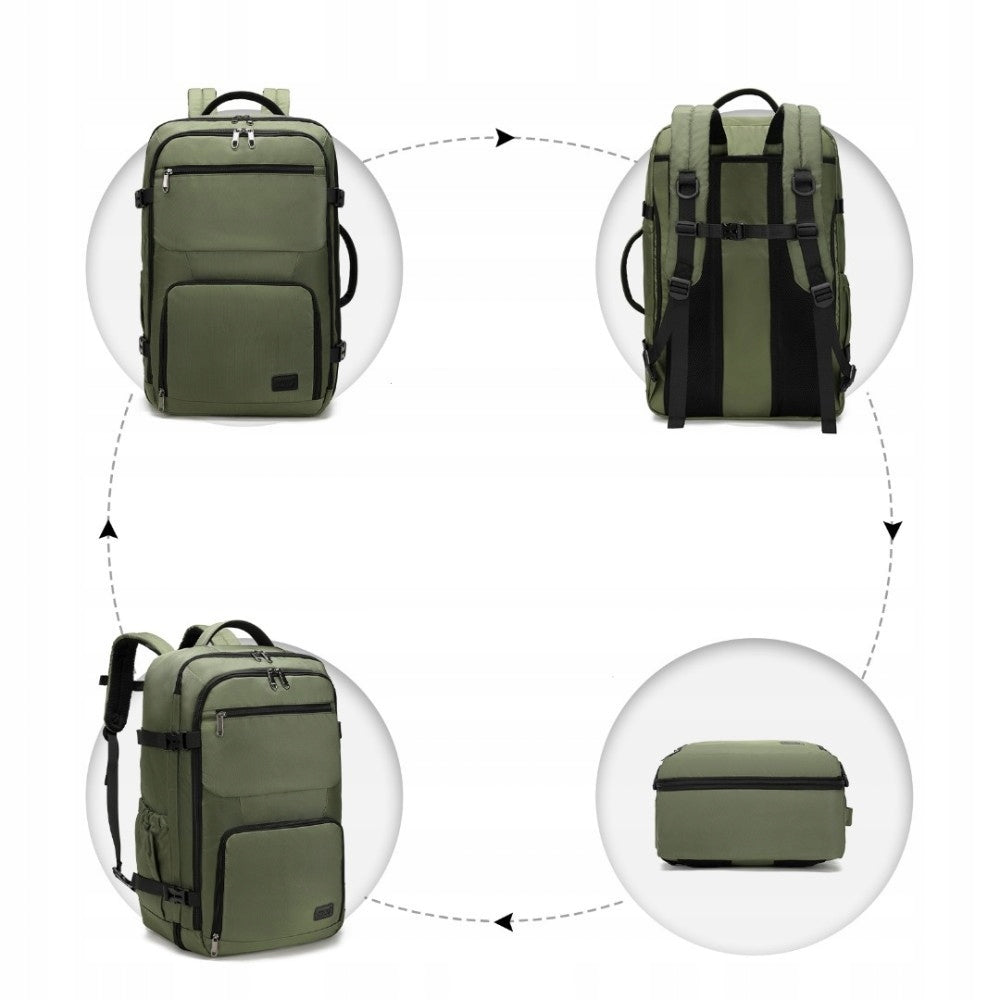 Zelený objemný cestovní batoh do letadla "Explorer" - vel. XL Brand Kono