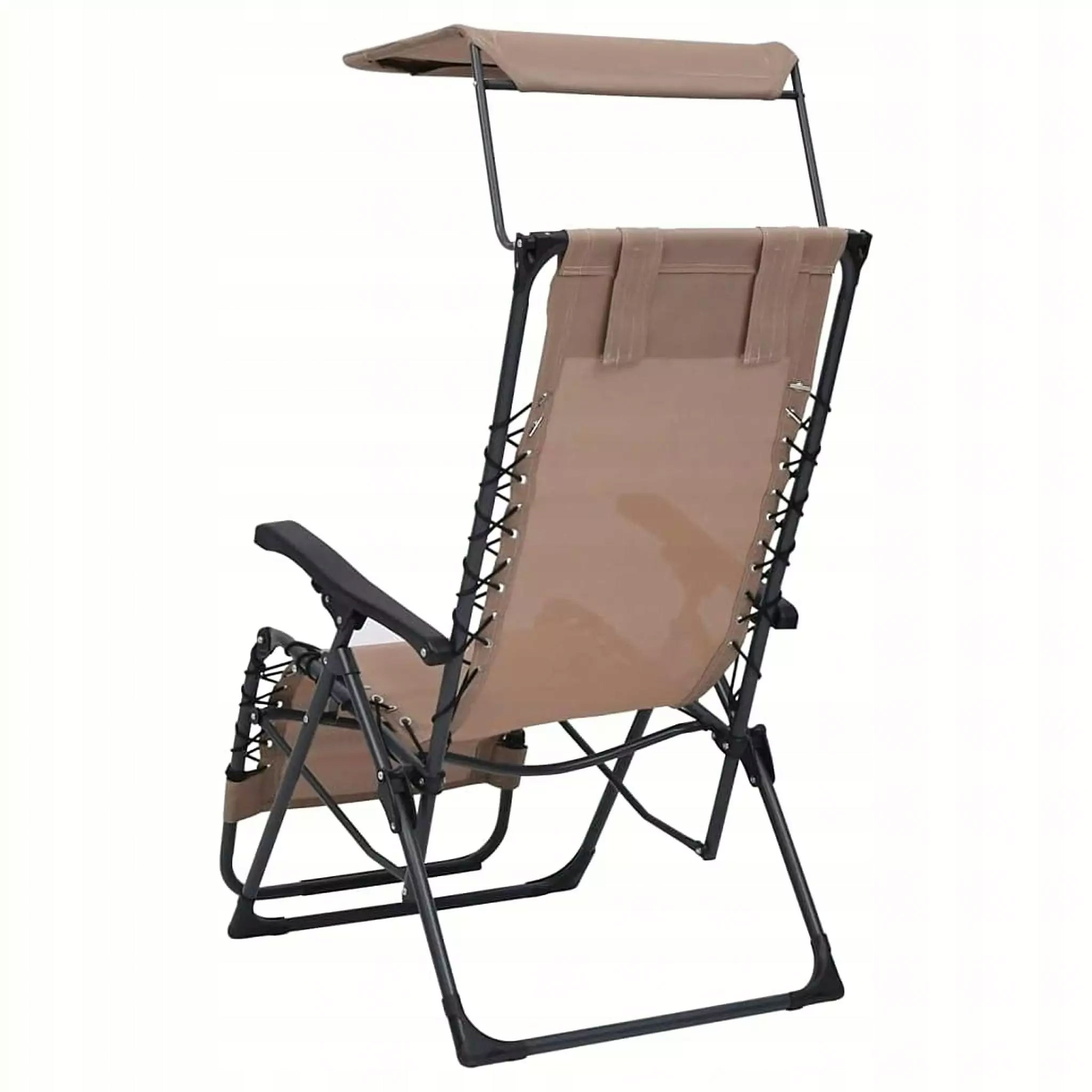 Zero Gravity Chair Folding Garden Chair Beach Lounger Couch + Canopy Brand Real Garden