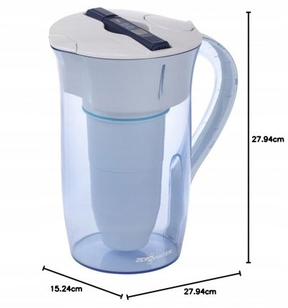 Zero Water - Filter Jug Round Capacity 2,4 L White 2,4 L Brand ZeroWater