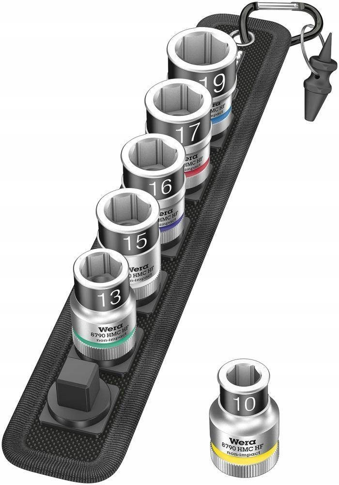 Zest.cap 1/2 with holding function, 6-piece Wera