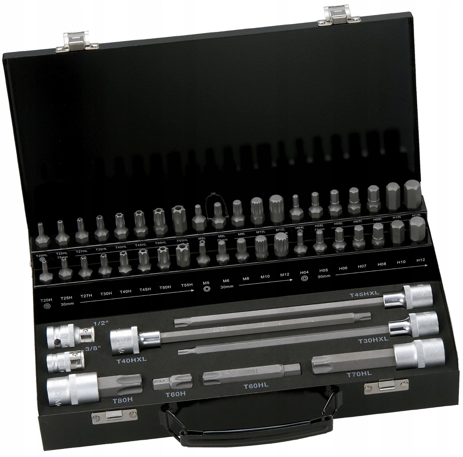 Antgalių rinkinys 49 vnt TR, 10mm, HEX, XZN M