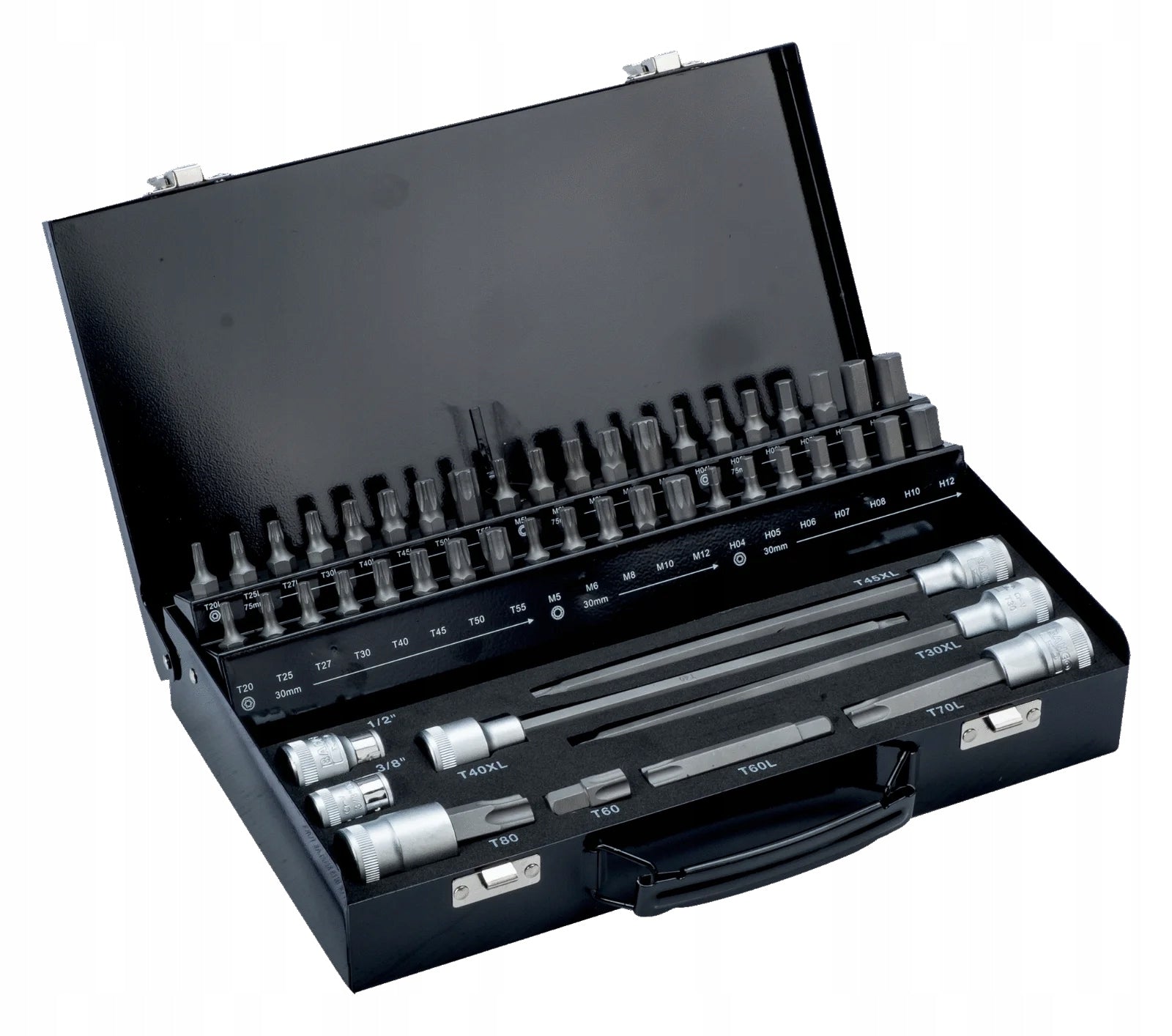 Antgalių rinkinys 49 vnt TR, 10mm, HEX, XZN M