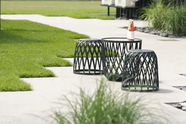 3-teiliges Gartenmöbelset Prosperplast Uniqubo, dunkelgrau