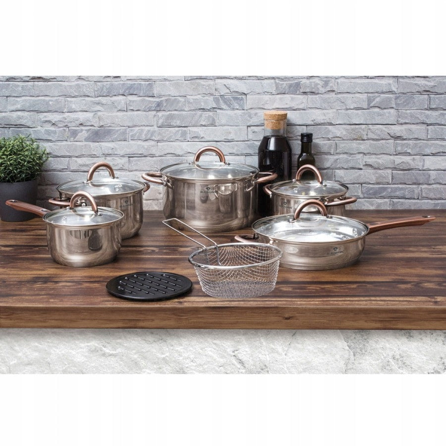 Blaumann Gourmet Line puodų su dangčiais rinkinys, 13 dalių