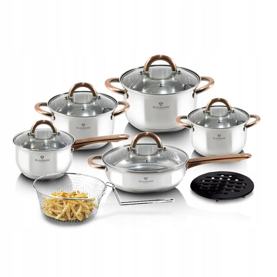 Blaumann Gourmet Line puodų su dangčiais rinkinys, 13 dalių