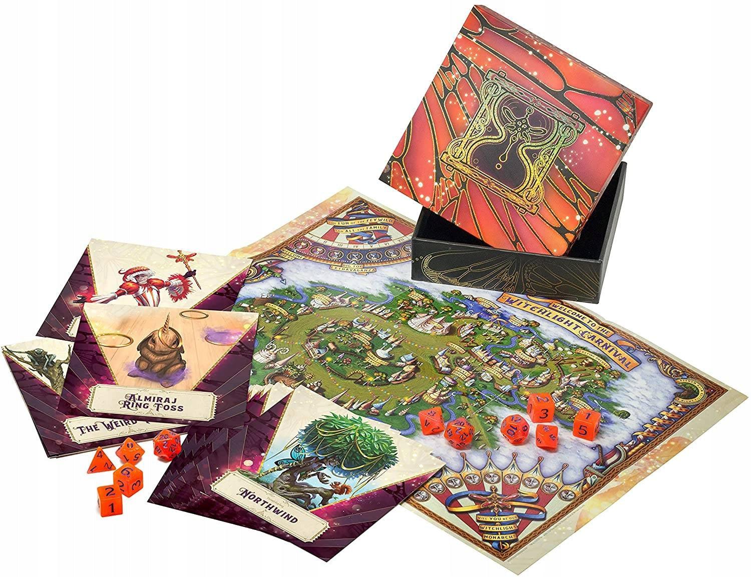 Dungeons & Dragons RPG kauliukų rinkinys Raganų karnavalas (EN)