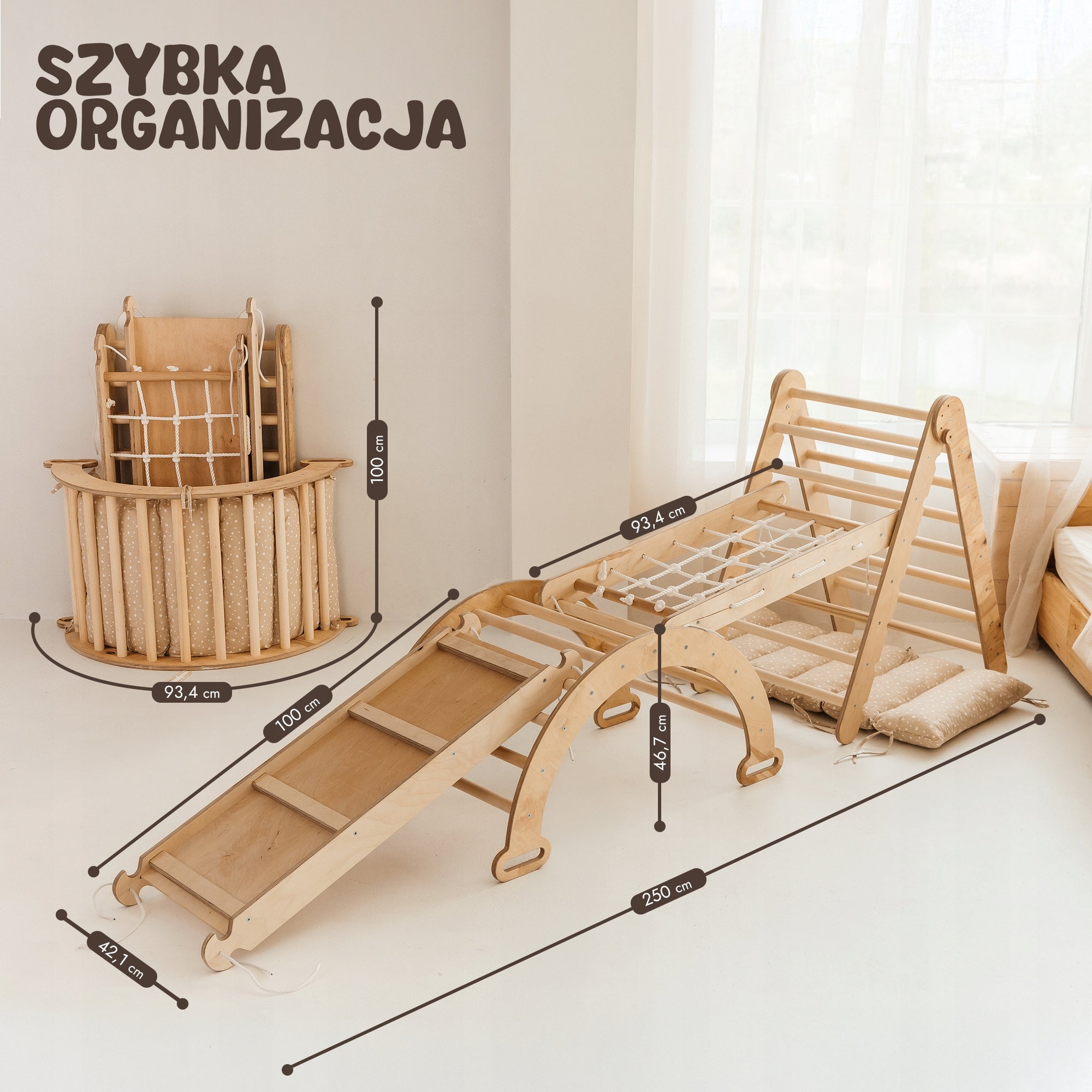 Zestaw wspinaczkowy Montessori 6-w-1 dla dzieci w wieku od 1 do 5 lat Manufacturer code p-108-3676