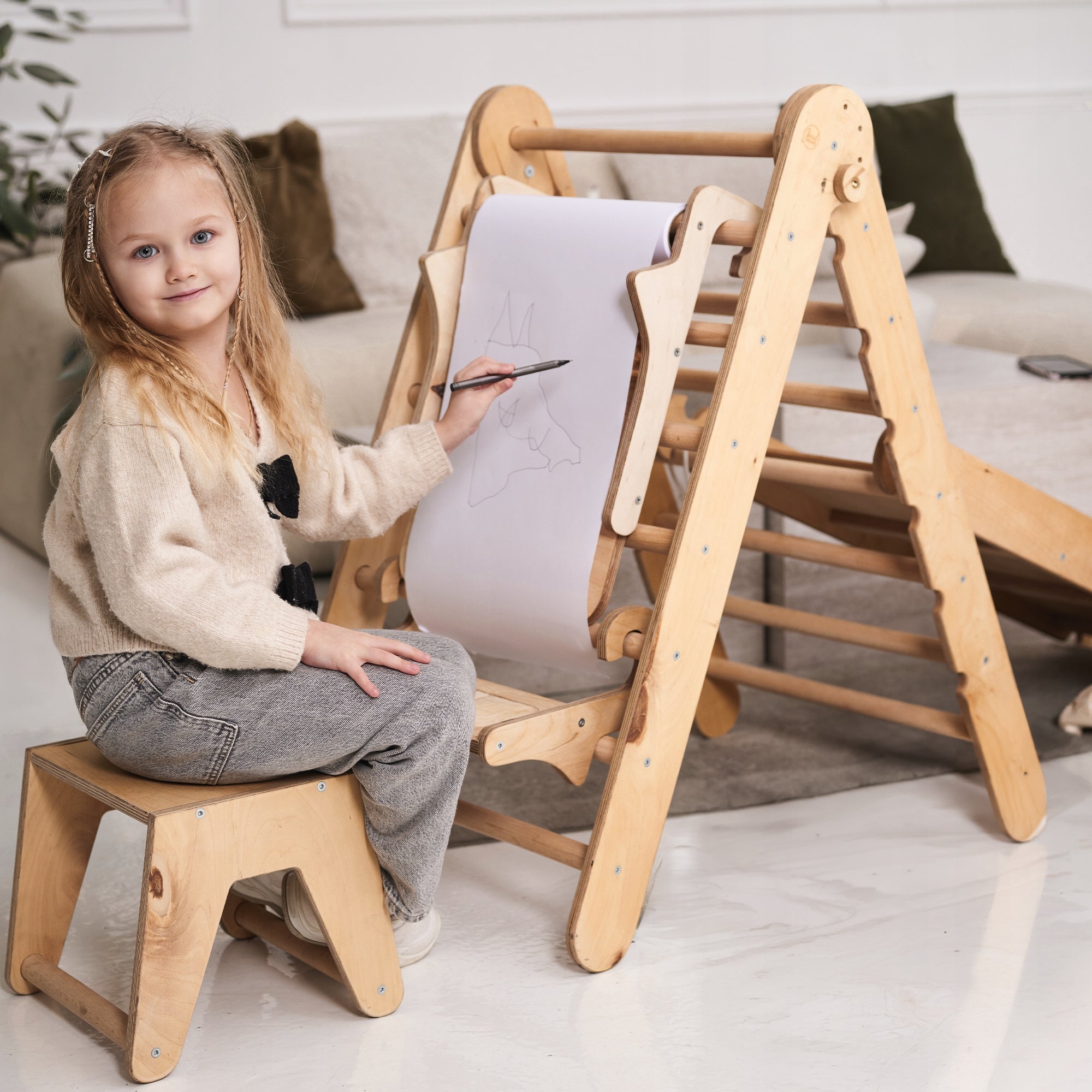 Zestaw wspinaczkowy Montessori 6-w-1 dla dzieci w wieku od 1 do 5 lat Packaging status original