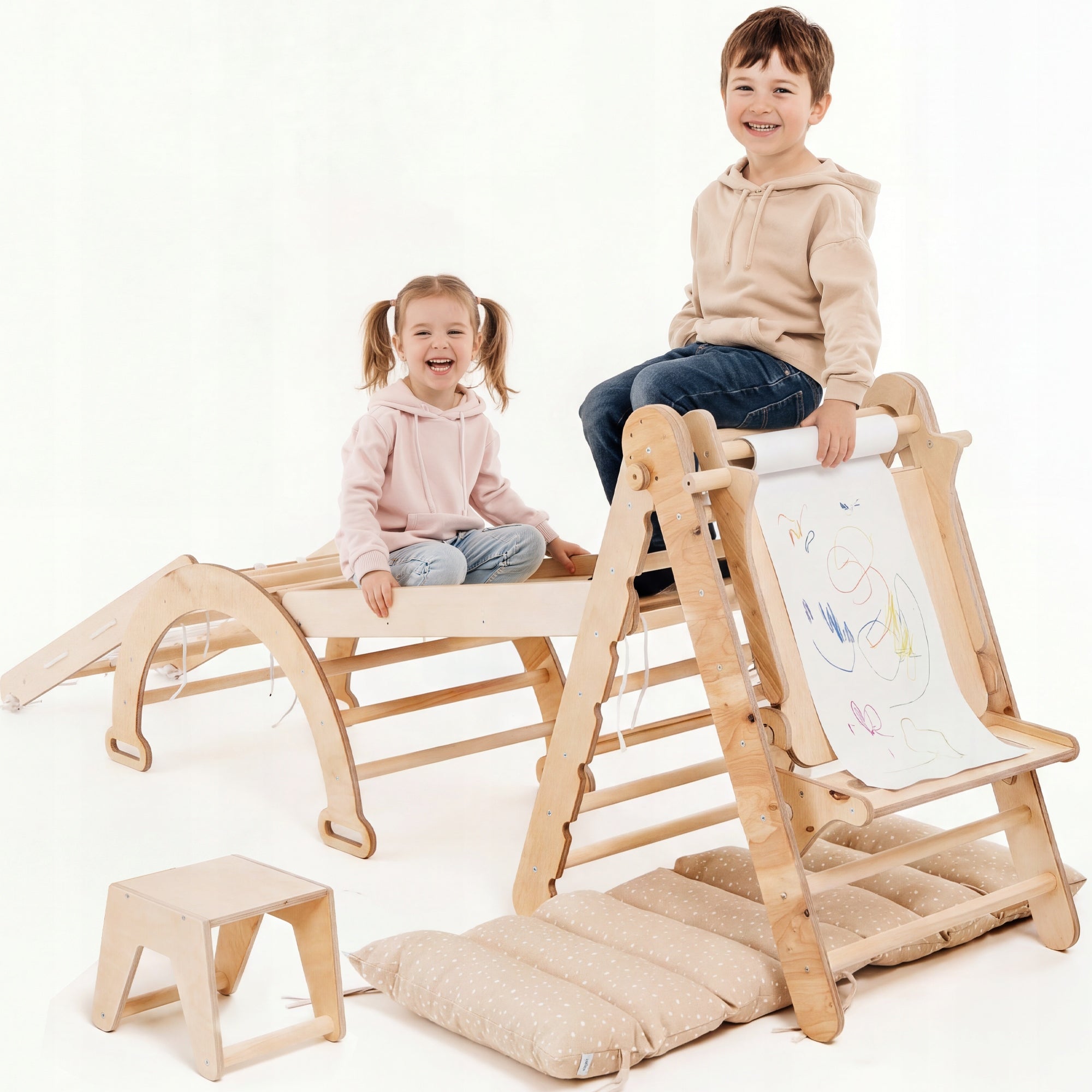 Zestaw wspinaczkowy Montessori 6-w-1 dla dzieci w wieku od 1 do 5 lat