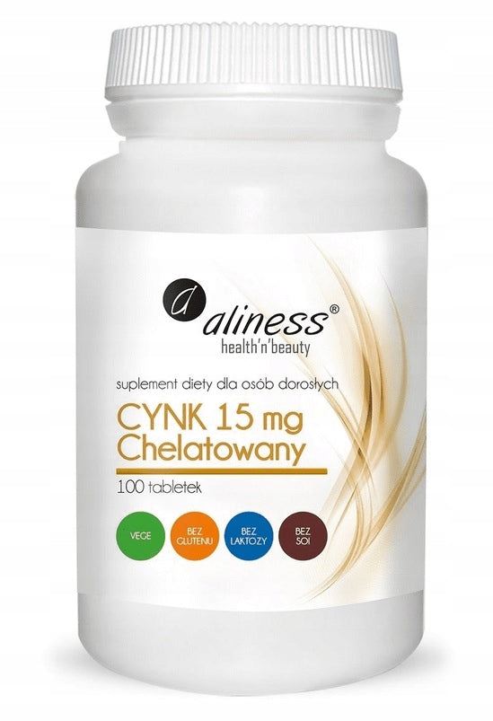 Zinc Chelated Aliness 100caps. without gluten,VEGE