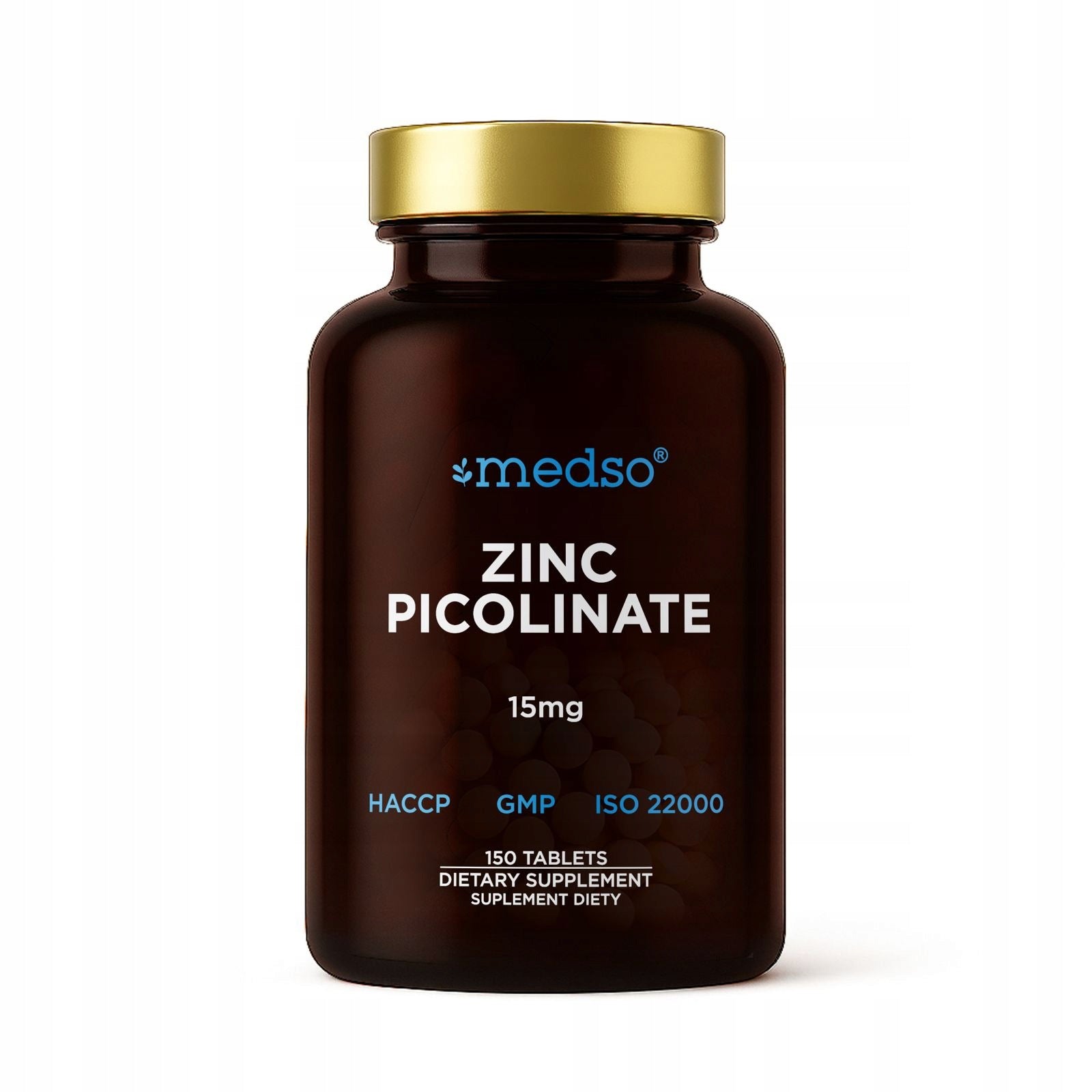 Zinc Organic Picolinate 15 mg Zinc Picolinate Leather Resistance 150 tabl. Packaging status original