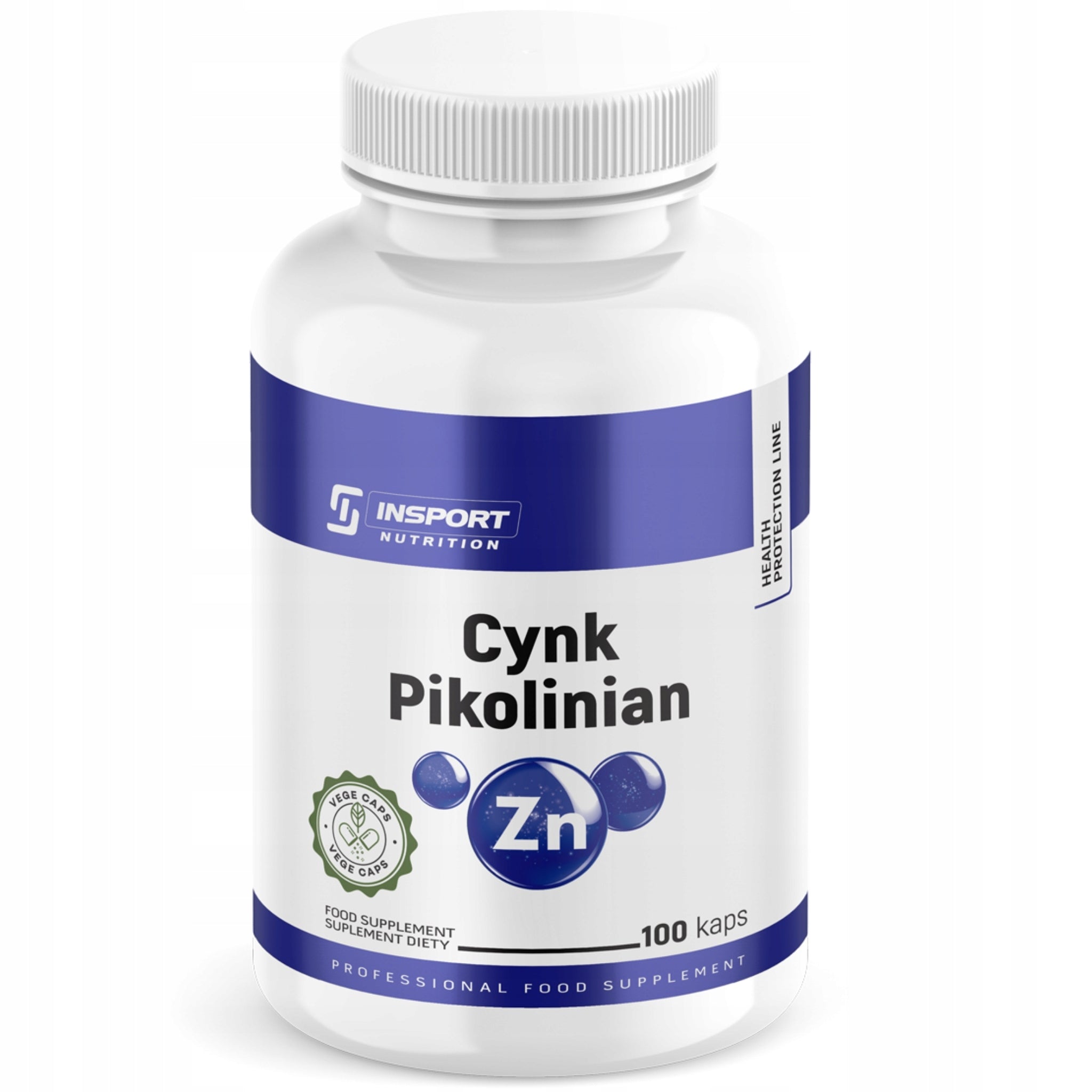 Zinc picolinate 100 kaps Insport resistance hair skin nails vision