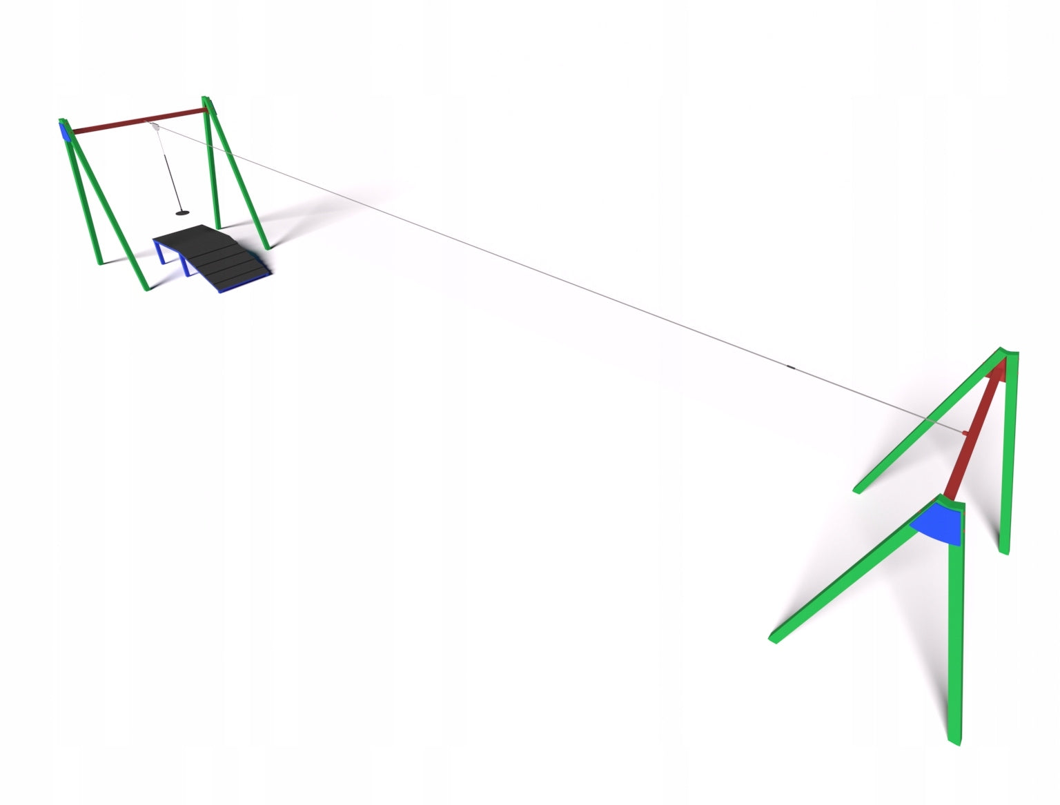 Zipline rope slide with CERTIFICATE