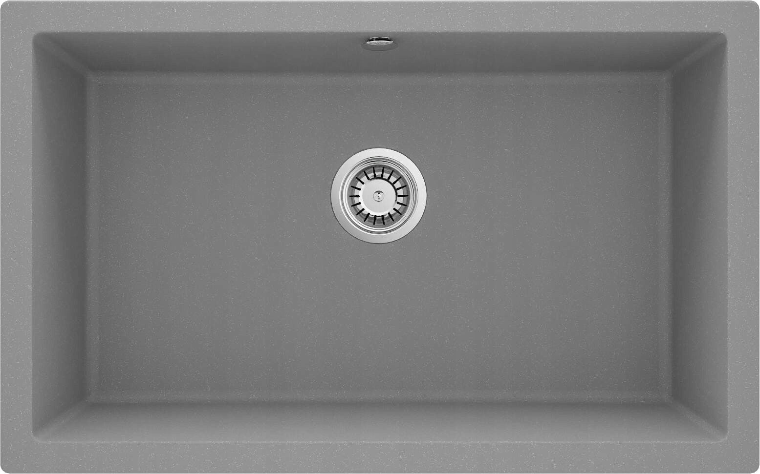 Deante Granit-Küchenspüle Deante Corda ZQA S10D, Metallic-Grau