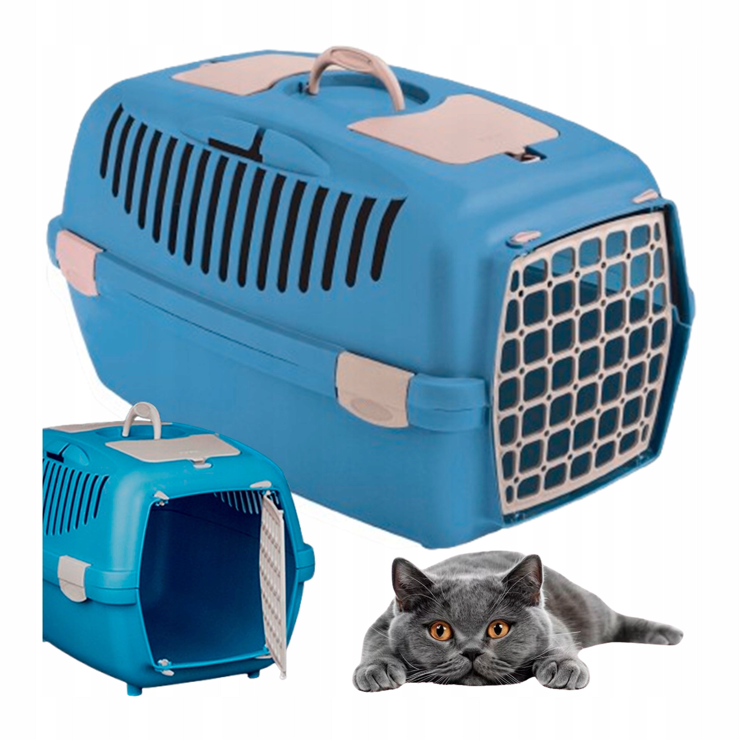 Zolux Transporter Gulliver for cat dog Travel box 55x36x35 cm for car