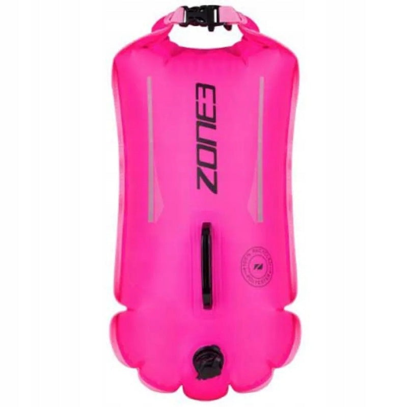 Zone3 safety buoy for swimming 28 liters pink two-chamber buoyancy