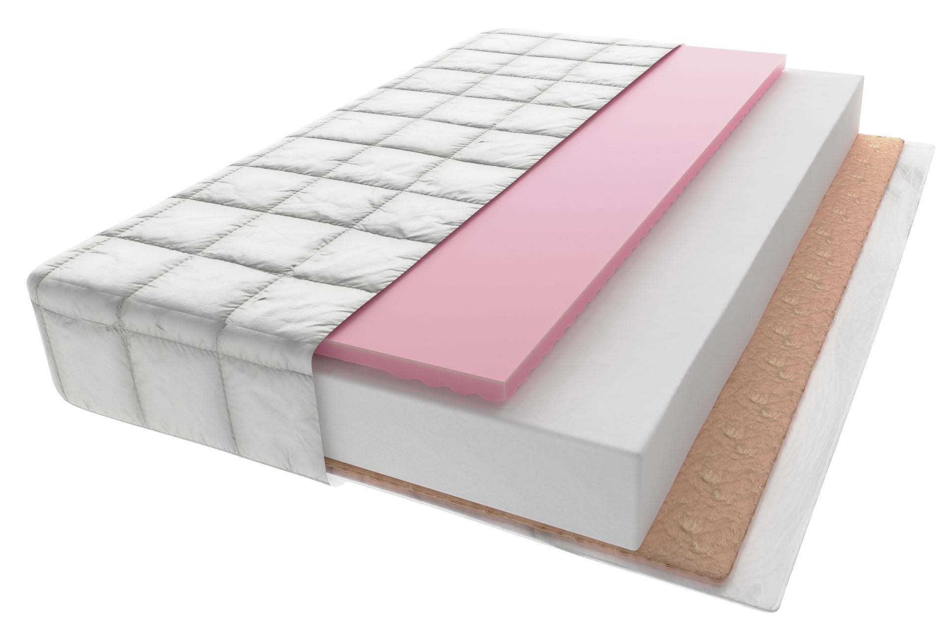 Zoned Bed Mattress 160x80x11cm COCONUT ZONES