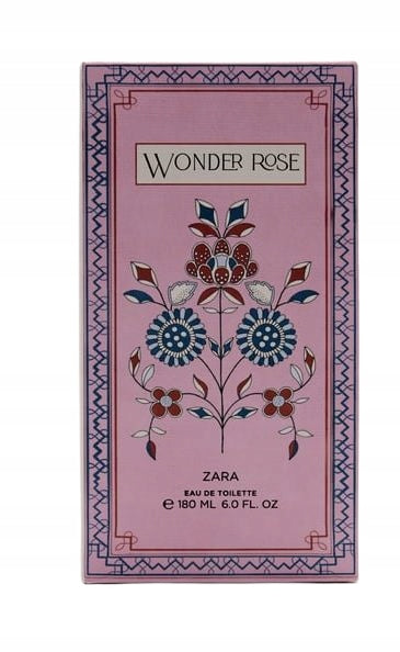 a491 WOMEN'S PERFUME ZARA WONDER ROSE 180ml box - just like before. Manufacturer code 0120/736