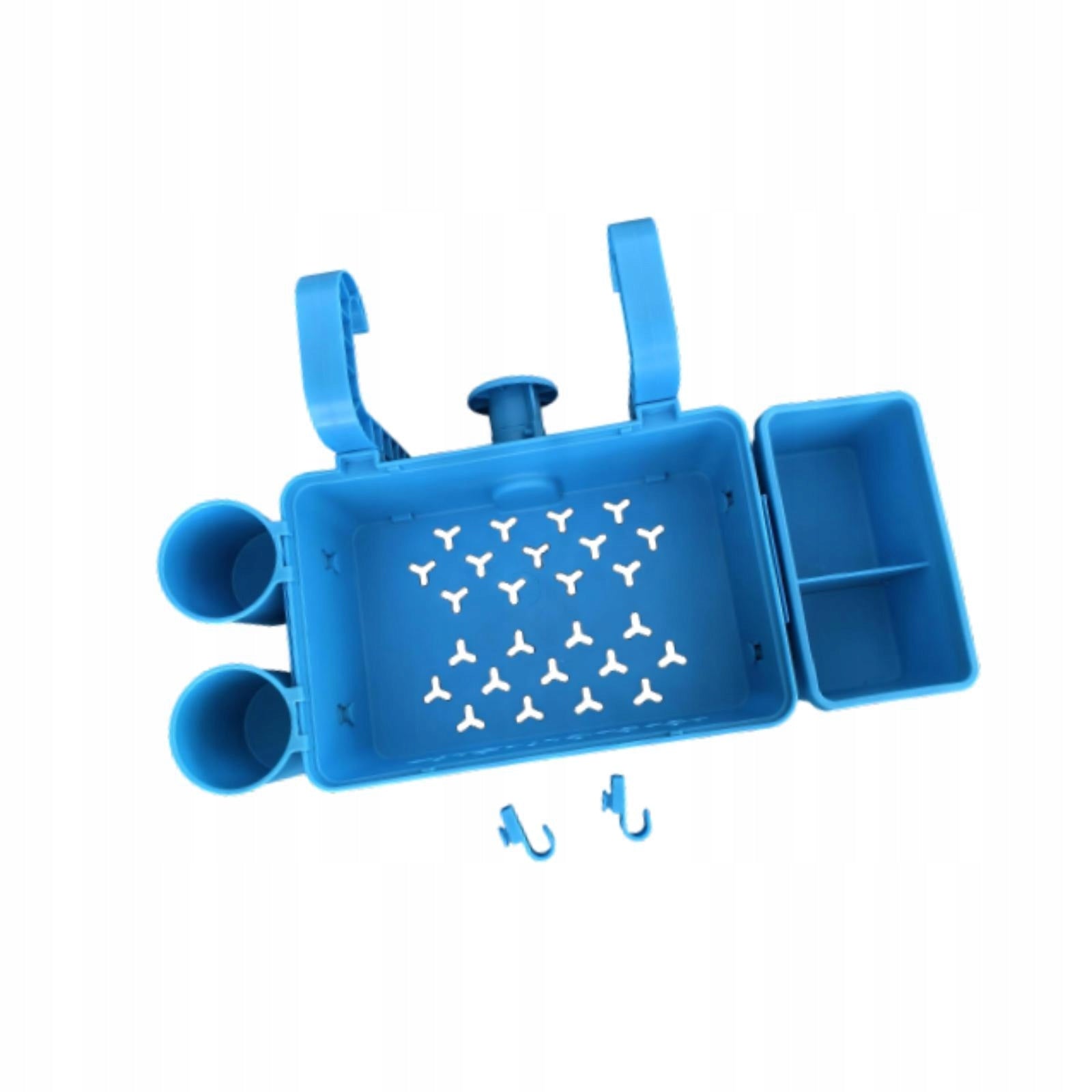 above Ground Pool Basket Sturdy Pool Accessories for Beverages Towels Blue Length 33 cm