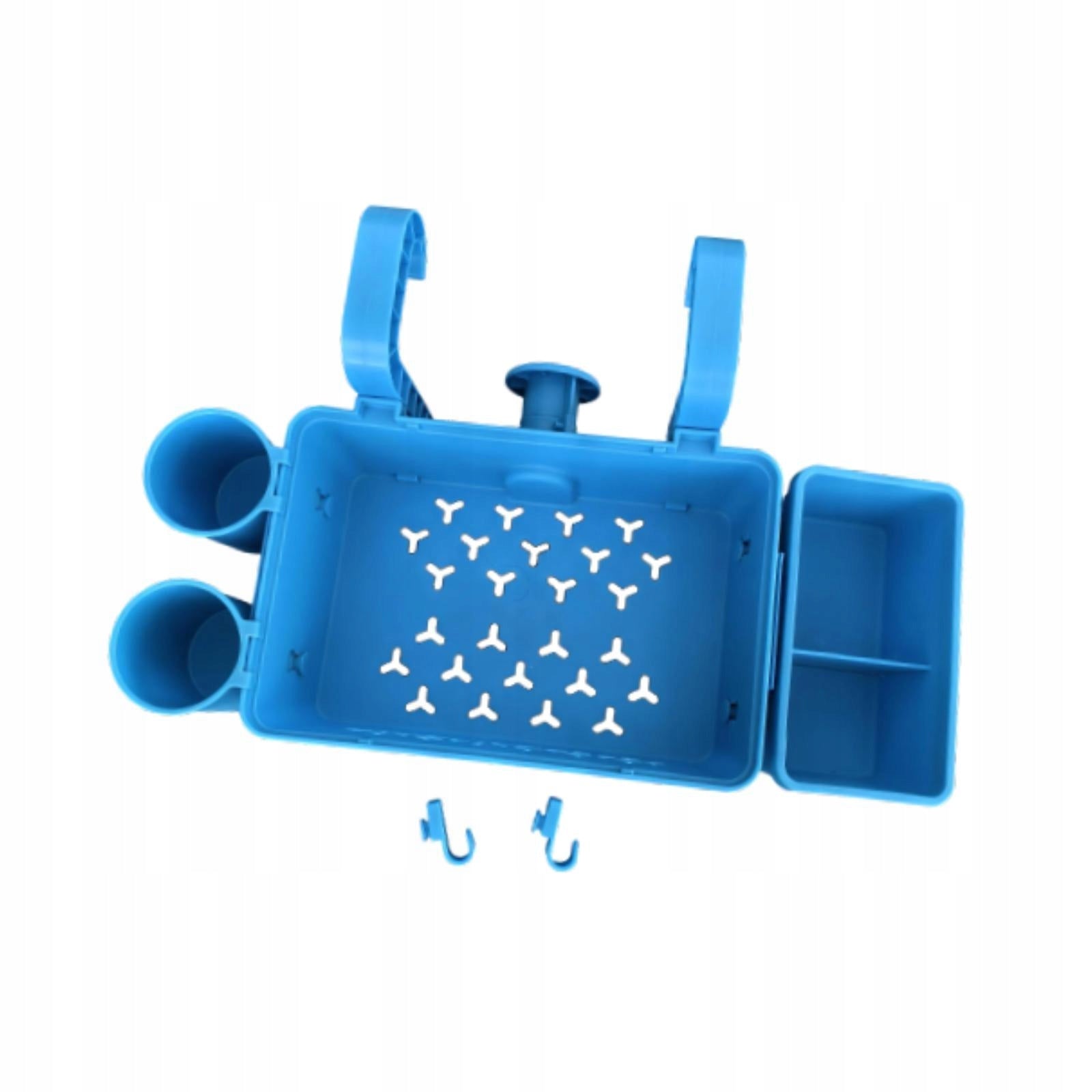 above Ground Pool Basket Sturdy Pool Accessories for Beverages Towels Blue Packaging status original