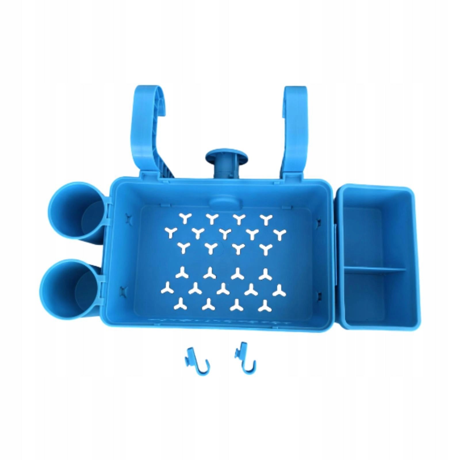 above Ground Pool Basket Sturdy Pool Accessories for Beverages Towels Blue