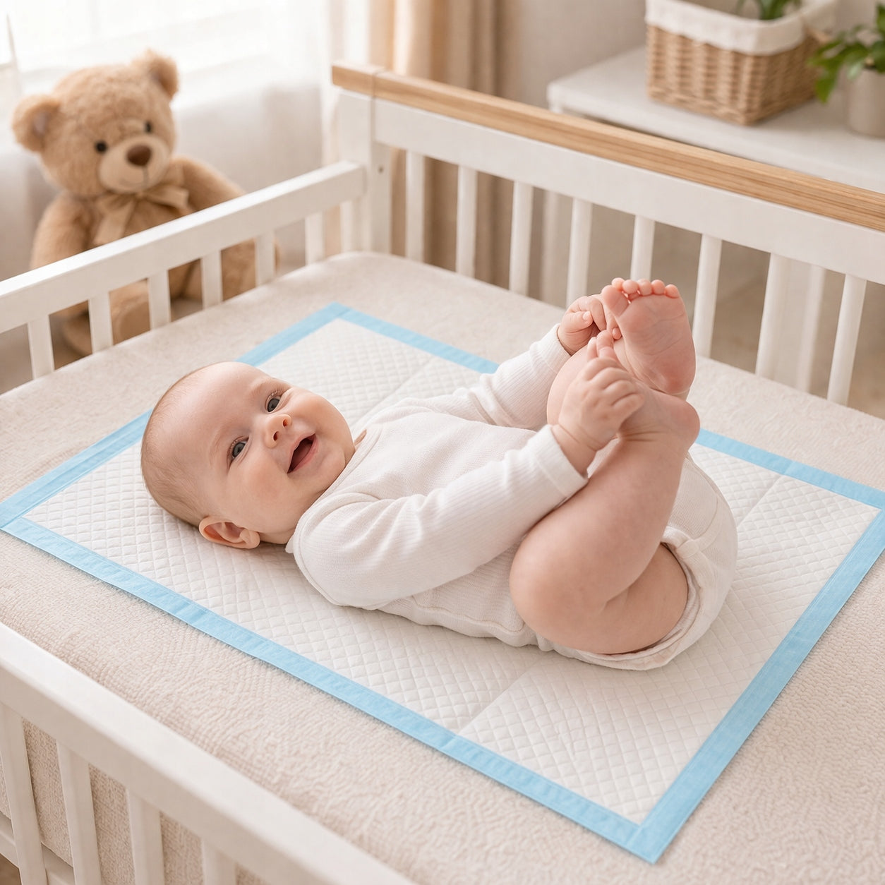 absorbent sanitary pads Baby changing mats 60x60 100 Pcs Thick Manufacturer code 60 X 60 100 SZT MATY CHŁONE DLA DZIECI Frizlo