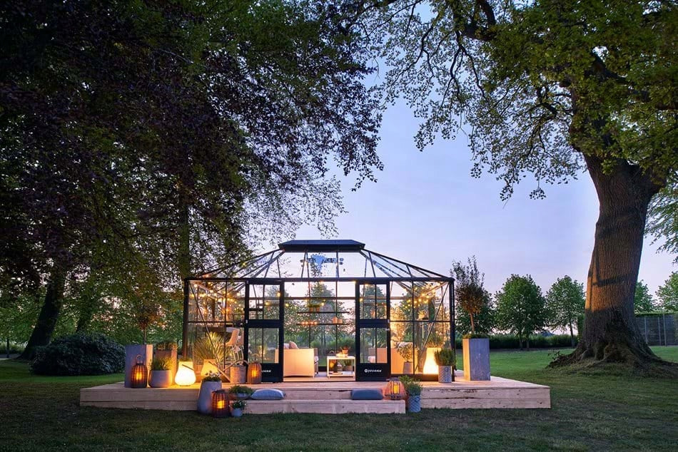 acm GREENHOUSE ORANGERY WINTER GARDEN GRAND 18,8 m2 on the foundation Width 3.68 m