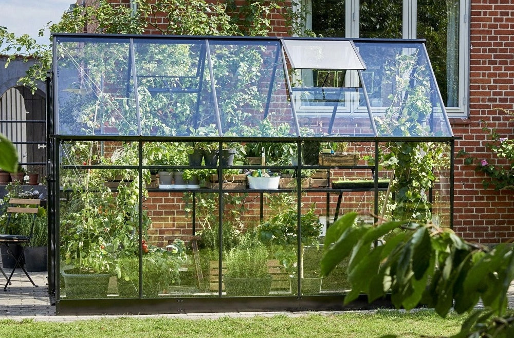 acm GREENHOUSE QUBE 610 1,89 x 3,13 m BLACK TEMPERED ALUMINUM GLASS Width 198 m