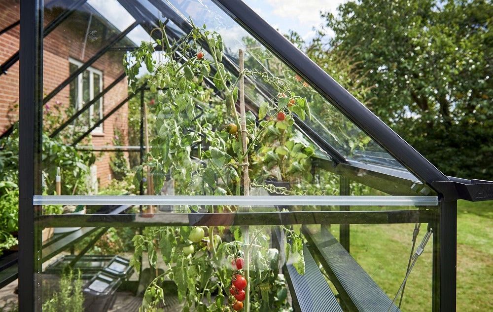 acm GREENHOUSE QUBE 812 2,51x3,74m BLACK TEMPERED GLASS ALUMINUM Product weight with unit packaging 400 kg